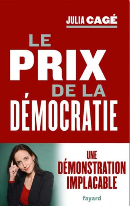 Couverture du prix de la démocratie de Julia Cagé